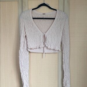 Free People Cream/peach shrug